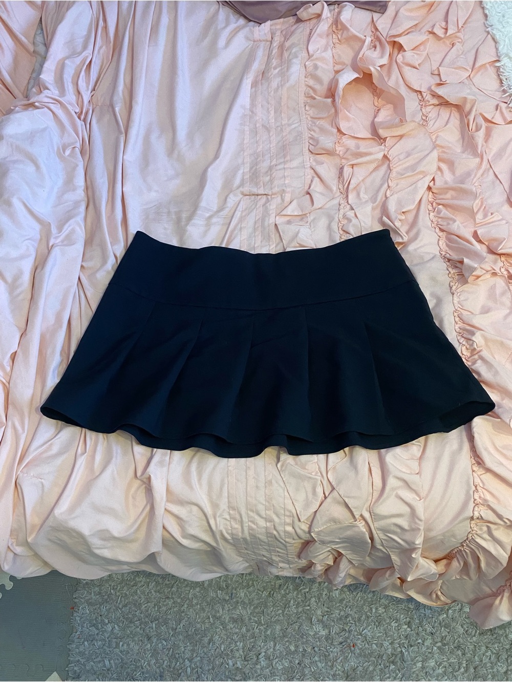 BP Nordstrom Black Pleated Mini Skirt - Plus Size Women's Skirt